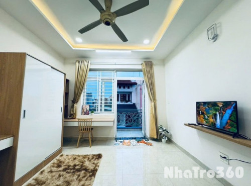 Cho thuê căn hộ 1 phòng ngủ ban công máy giặt riên