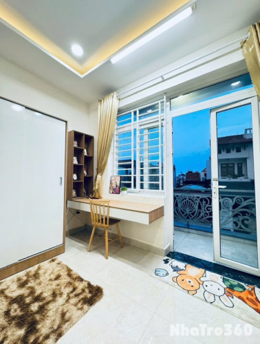 Cho thuê căn hộ 1 phòng ngủ ban công máy giặt riên