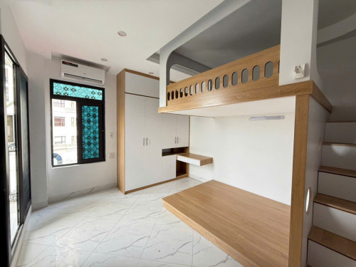 (Cực hiếm) Căn hộ Giường tầng cao cấp 30m2 mới khai trương tại ngõ 127 Cự Lộc - Có máy giặt riêng