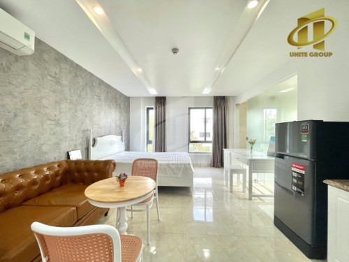 CHO THUÊ CĂN HỘ STUDIO CÓ CỬA SỔ THOÁNG MÁT, FULL NỘI THẤT TẠI QUẬN 7