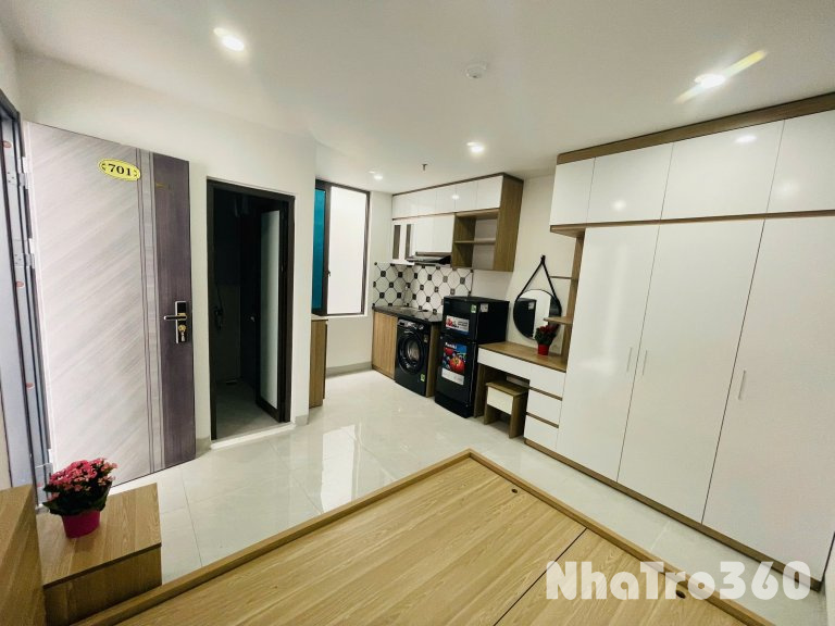 (Rất hiếm) Căn hộ studio 25m2 mới khai trương tại ngõ 59 Mễ Trì - Có máy giặt riêng