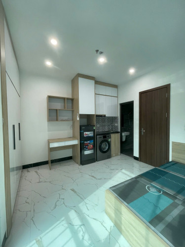 (Cực hiếm) Căn hộ Studio cao cấp 25m2 mới khai trương tại ngõ 112 Định Công Thượng - Máy giặt riêng