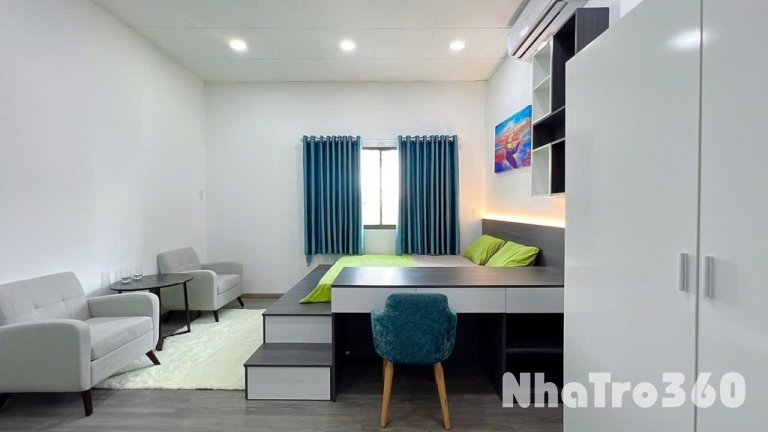 Căn Hộ Studio Full Nội Thất, Có Máy Giặt, Ban Công