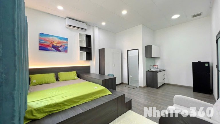 Căn Hộ Studio Full Nội Thất, Có Máy Giặt, Ban Công