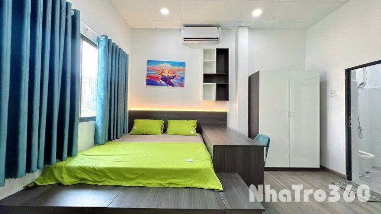 Căn Hộ Studio Full Nội Thất, Có Máy Giặt, Ban Công