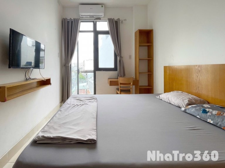 Studio full nội thất ban công rộng p15 bình thạnh