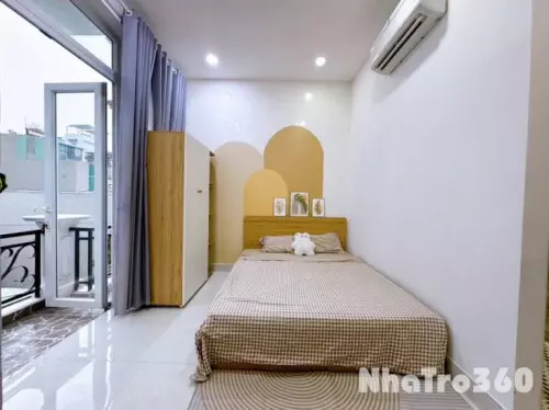 Cho thuê phòng studio bancông full nt giá 3tr4 q12