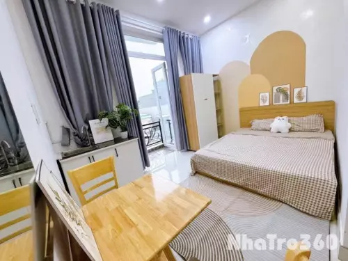 Cho thuê phòng studio bancông full nt giá 3tr4 q12