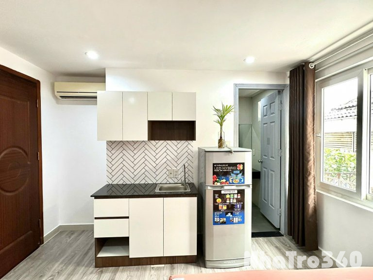 Cho thuê căn hộ studio cửa sổ thoáng mát, full nội thất tại p.Tân Phong, q.7 gần Lotte, RMIT, TDTU
