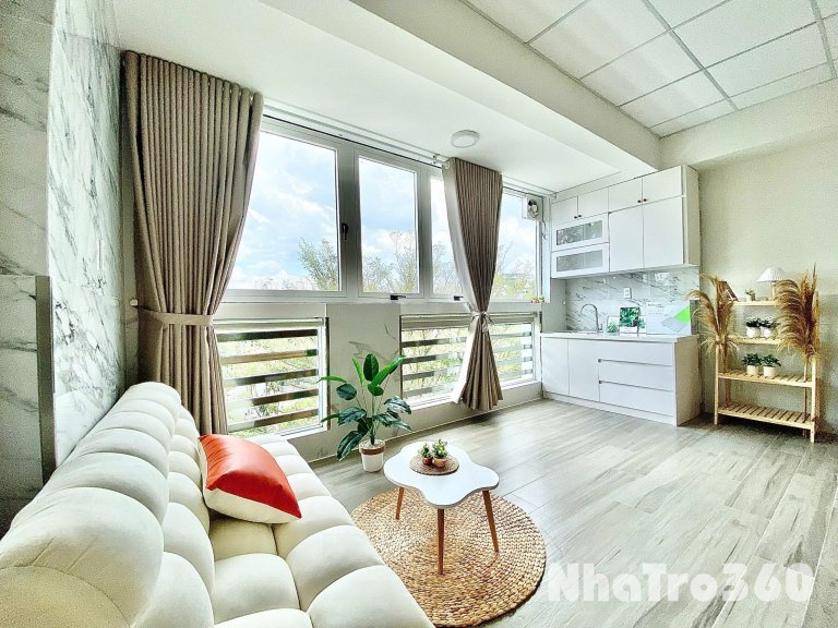 Cho thuê căn hộ studio cửa sổ thoáng mát, full nội thất tại p.Tân Phong, q.7 gần Lotte, RMIT, TDTU