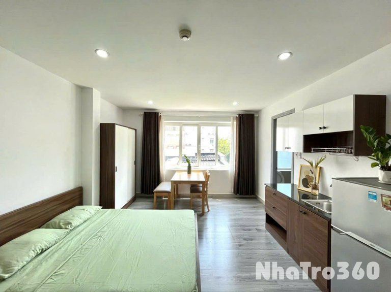Cho thuê căn hộ studio cửa sổ thoáng mát, full nội thất tại p.Tân Phong, q.7 gần Lotte, RMIT, TDTU
