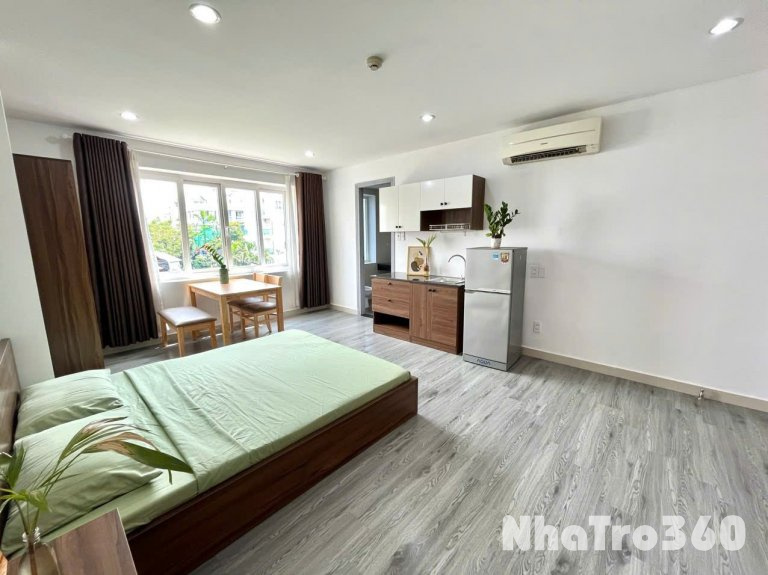 Cho thuê căn hộ studio cửa sổ thoáng full nội thất p.Tân Phong q.7 gần Lotte, SC Vivo, RMIT, TDTU