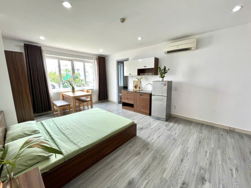Cho thuê căn hộ studio cửa sổ thoáng full nội thất p.Tân Phong q.7 gần Lotte, SC Vivo, RMIT, TDTU
