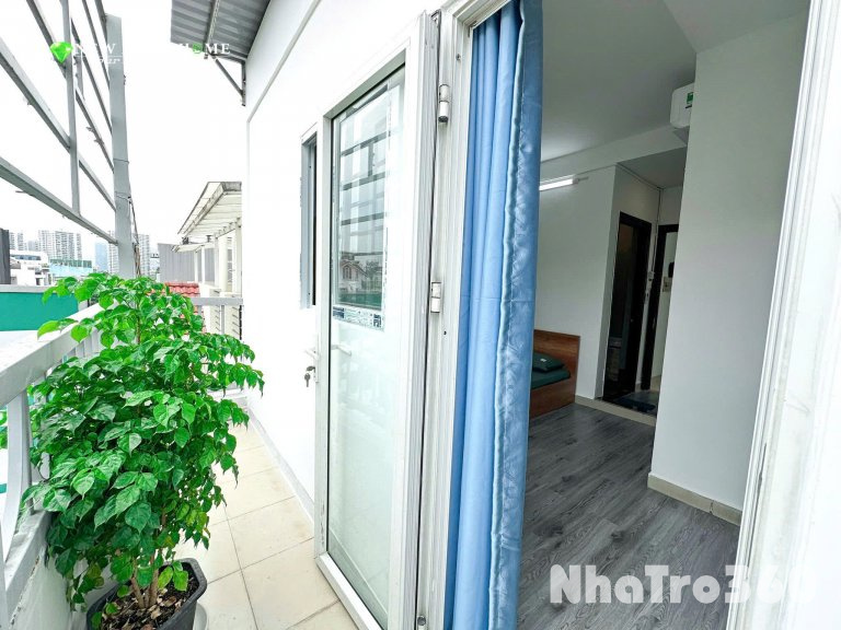 Cho thuê căn hộ studio ban công/ cửa sổ full nt p.Tân Quy q.7 gần Lotte, SC Vivo, RMIT, TDTU
