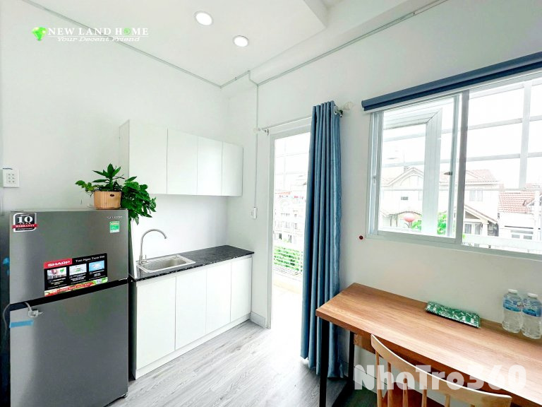 Cho thuê căn hộ studio ban công/ cửa sổ full nt p.Tân Quy q.7 gần Lotte, SC Vivo, RMIT, TDTU