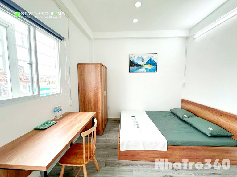 Cho thuê căn hộ studio ban công/ cửa sổ full nt p.Tân Quy q.7 gần Lotte, SC Vivo, RMIT, TDTU