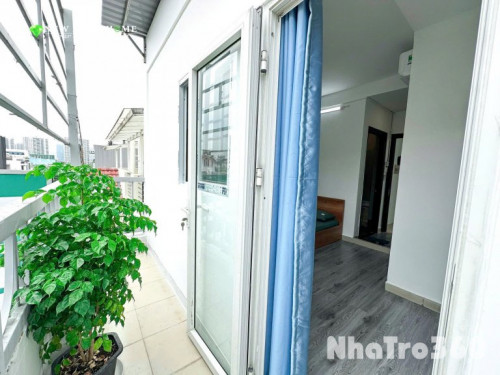 Cho thuê căn hộ studio ban công/ cửa sổ full nt p.Tân Quy q.7 gần Lotte, SC Vivo, RMIT, TDTU