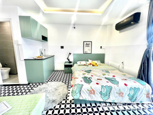 Căn hộ studio ban công/cửa sổ full nội thất gần Lotte, Cresent mall, chợ Tân Mỹ, Nguyễn Lương Bằng, Nguyễn Thị Thập