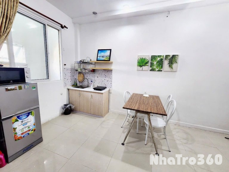 Căn hộ 1 phòng ngủ full nội thất tại đường Yên Thế, P.2, Q.Tân Bình – rộng rãi, hiện đại, mới.