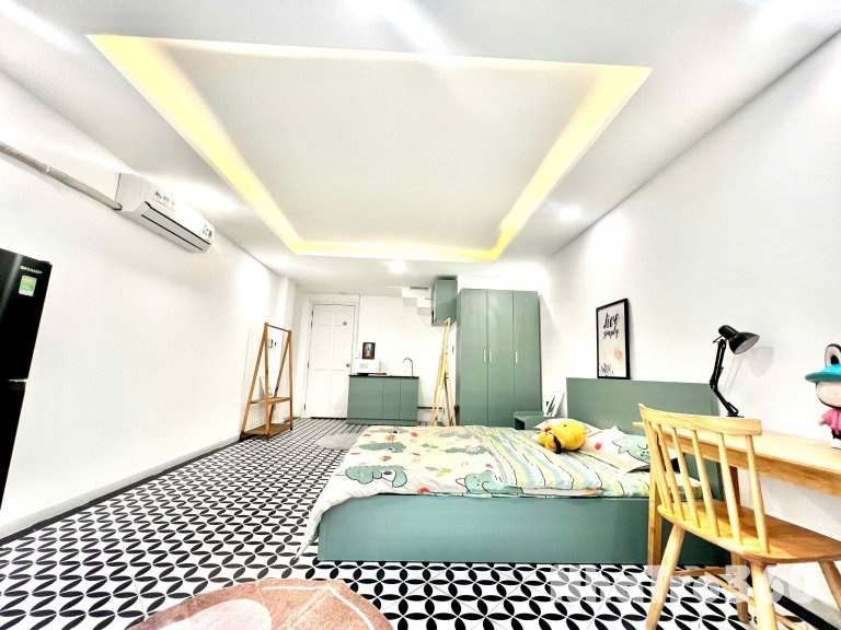 Căn hộ studio ban công/cửa sổ full nội thất gần Lotte, Cresent mall, chợ Tân Mỹ, Nguyễn Lương Bằng, Nguyễn Thị Thập