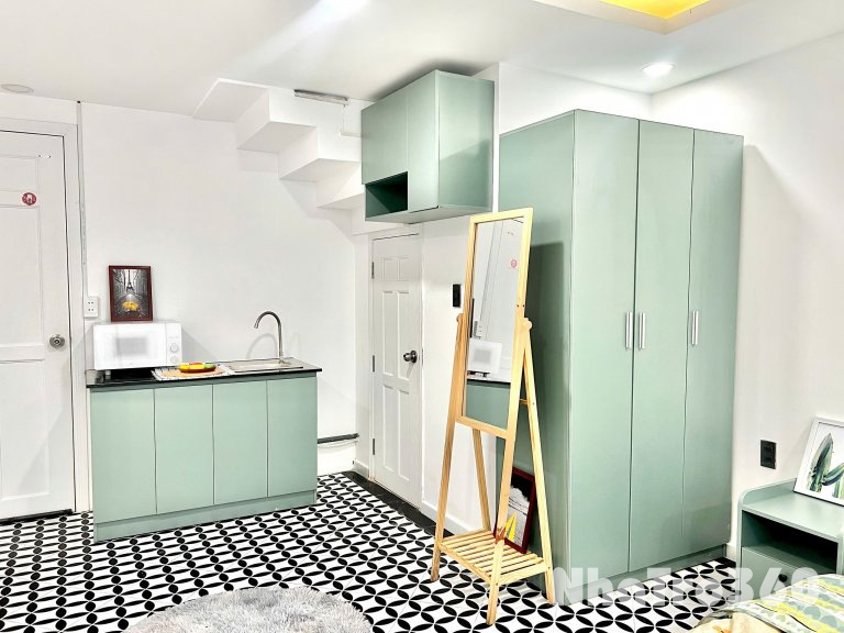 Căn hộ studio ban công/cửa sổ full nội thất gần Lotte, Cresent mall, chợ Tân Mỹ, Nguyễn Lương Bằng, Nguyễn Thị Thập