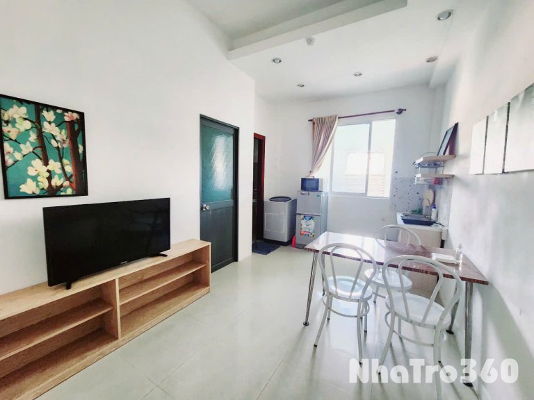 Căn hộ 1 phòng ngủ full nội thất tại đường Yên Thế, P.2, Q.Tân Bình – rộng rãi, hiện đại, mới.