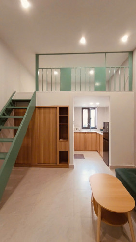 Cho thuê căn hộ Duplex (gác), Q1, đường Lê Thị Riêng, gần ĐH Văn Lang, Công Viên Tao Đàn, Công Viên 23 Tháng 9