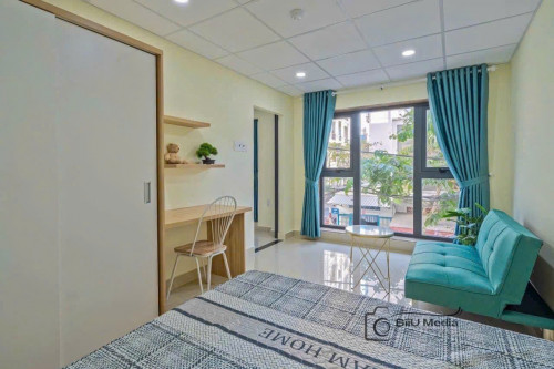 Duplex cửa kính to,Fnt, gần Lotte, Tdtu, thoáng, mát, q1,4,8 trong 5p