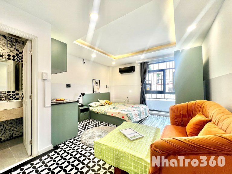 Căn hộ studio ban công/cửa sổ full nội thất gần Lotte, Cresent mall, chợ Tân Mỹ, Nguyễn Lương Bằng, Nguyễn Thị Thập