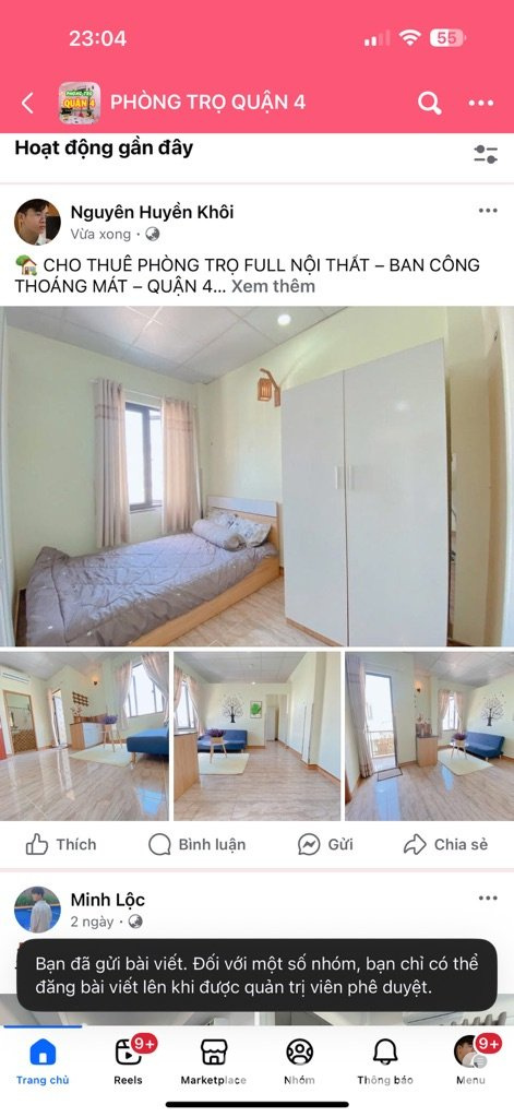 CHO THUÊ PHÒNG TRỌ FULL NỘI THẤT QUẬN 4