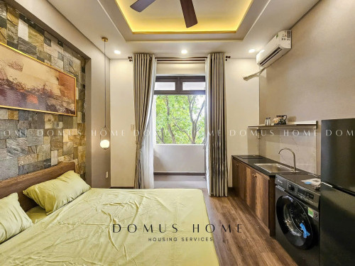CĂN HỘ 1PN – NỘI THẤT GỖ SANG TRỌNG – BAN CÔNG VIEW SÂN VƯỜN – ĐƯỜNG SỐ 79, TÂN QUY, QUẬN 7