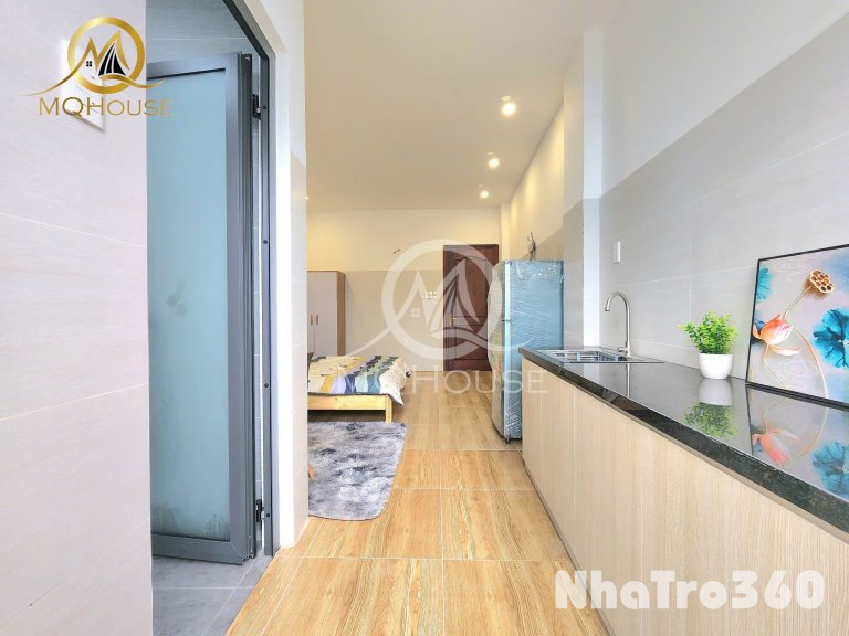 Căn hộ studio full nội thất tại đường Bình Giã, có ban công thoáng mát,ánh sáng tự nhiên, khu Etown
