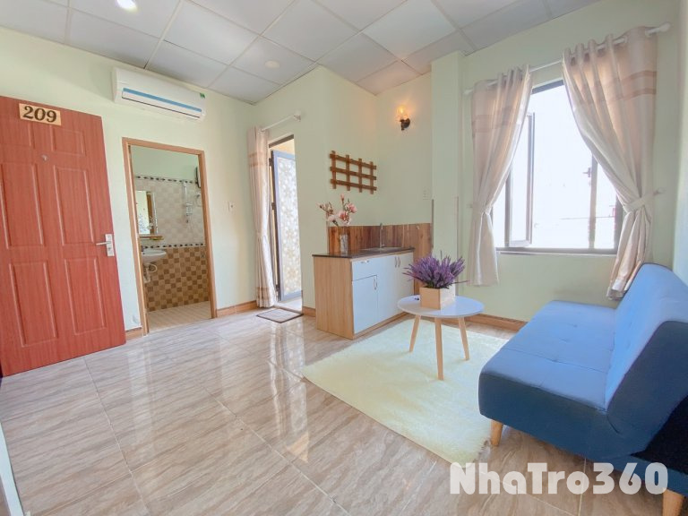 Cho thuê căn hộ 1PN, Q4, đường Xóm Chiếu, gần ĐH Nguyễn Tất Thành, Nhà thờ Xóm Chiếu, cầu Kênh Tẻ