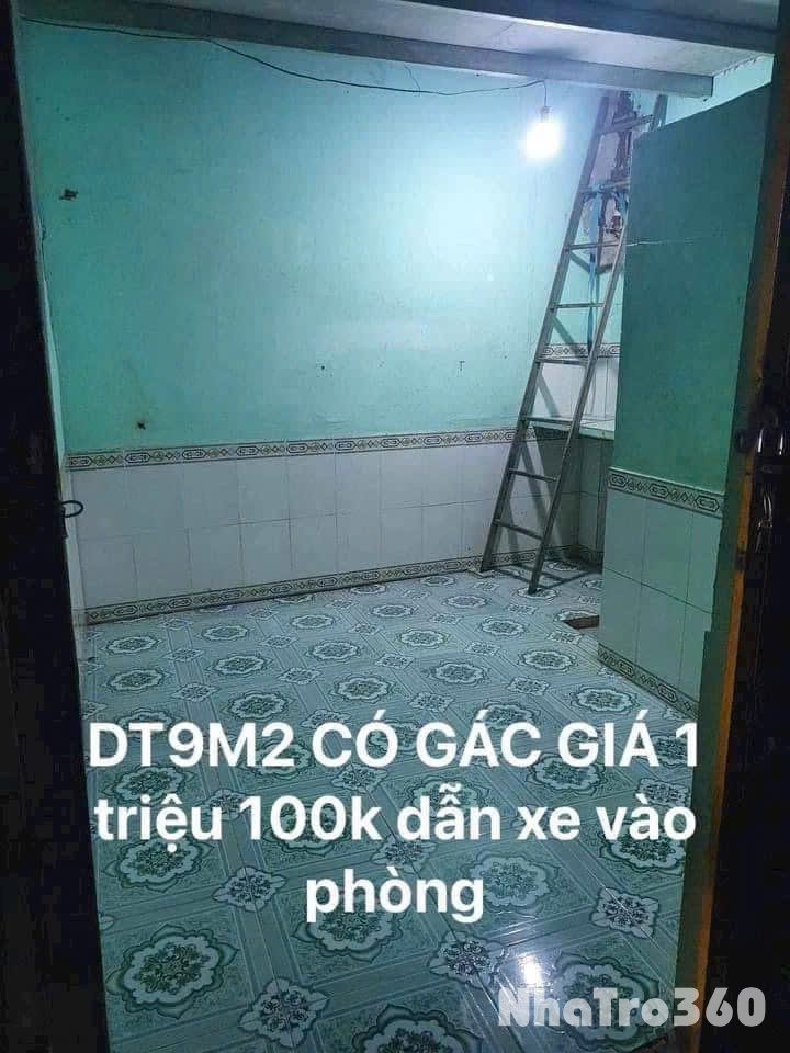 Cho thuê phòng 9m2 giá 1 triệu 100 nghìn