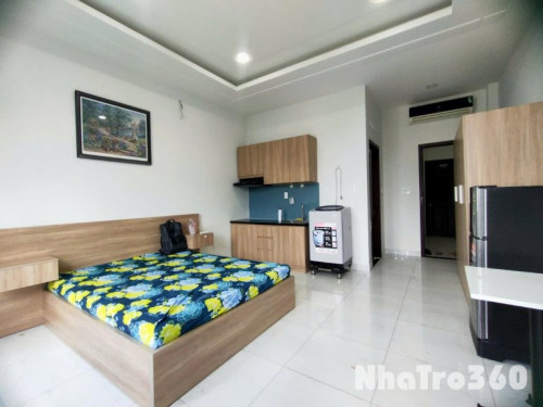 Cho thuê căn hộ Studio Ban công, Máy giặt riêng Q8 gần Bến xe Quận 8, cầu Nhị Thiên Đường, cầu Chà Và