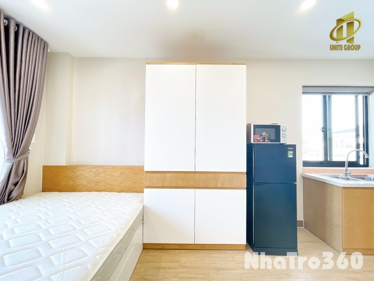 Studio ban công, Fnt, gần Lotte, Tdtu, thoáng, mát, q1,4,8 trong 5p