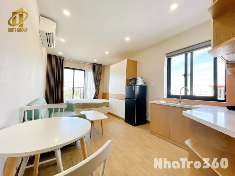 Studio ban công, Fnt, gần Lotte, Tdtu, thoáng, mát, q1,4,8 trong 5p