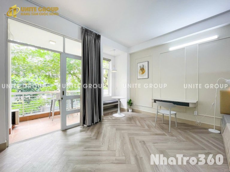 1PN 450M2 FULL NỘI THẤT, BAN CÔNG, CỬA SỔ LỚN, GẦN LOTTE MART, TDTU, RMIT Q1,4,8