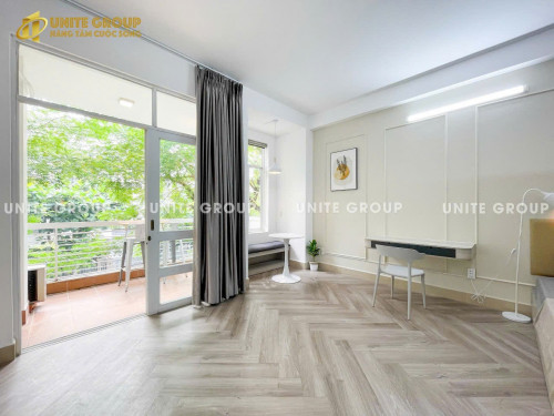 1PN 450M2 FULL NỘI THẤT, BAN CÔNG, CỬA SỔ LỚN, GẦN LOTTE MART, TDTU, RMIT Q1,4,8