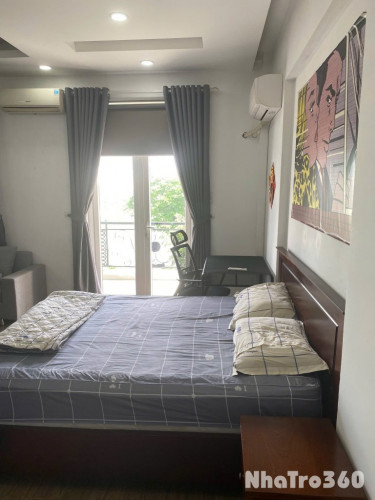 Cho thuê căn hộ 2PN Ban công Q4 gần cầu Ông Lãnh, cầu Calmette, ĐH Luật, ĐH Nguyễn Tất Thành