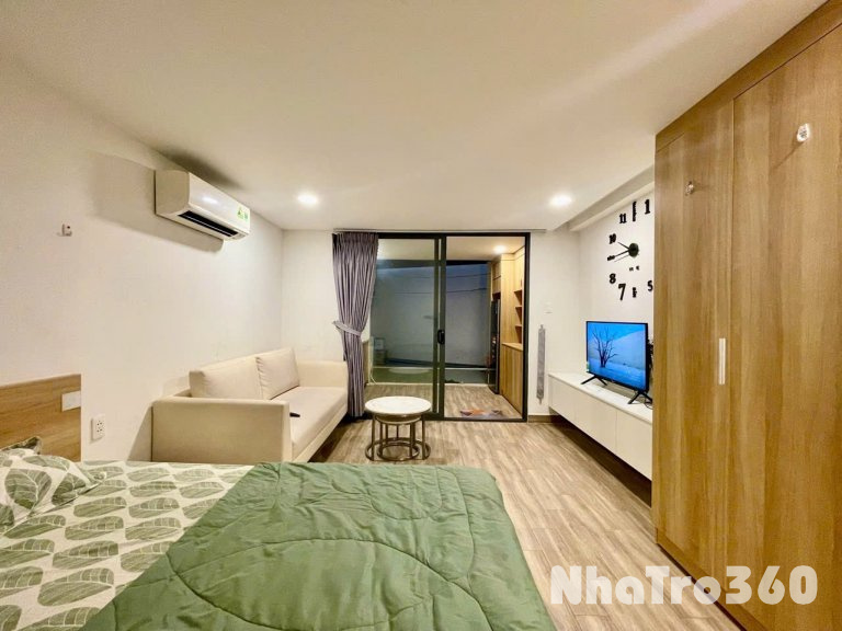 Cho thuê căn hộ 1PN Ban công giếng trời, Máy giặt riêng Q1 gần chợ Bến Thành, Bitexco, Bùi Viện, Nowzone