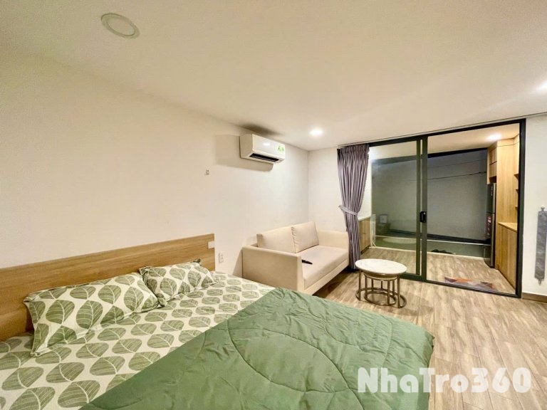 Cho thuê căn hộ 1PN Ban công giếng trời, Máy giặt riêng Q1 gần chợ Bến Thành, Bitexco, Bùi Viện, Nowzone