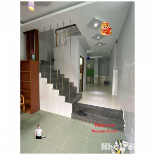 Cho thuê nhà Bùi Đình Túy, P.24, 1 trệt, 2 lầu, ST, Đủ NT, 16.5tr