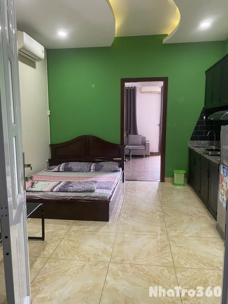 Cho thuê căn hộ 2PN Ban công Q4 gần cầu Ông Lãnh, cầu Calmette, ĐH Luật, ĐH Nguyễn Tất Thành