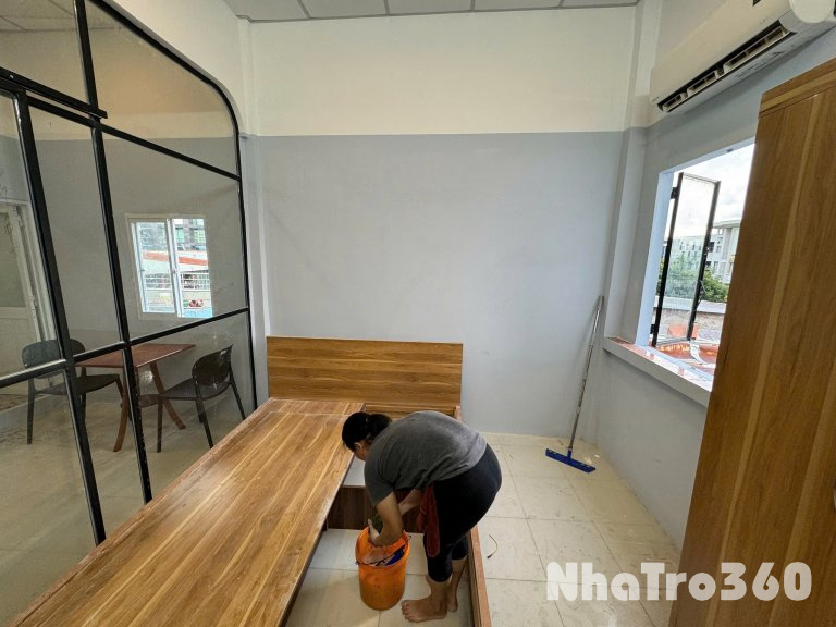 Cho thuê căn hộ 1PN cửa sổ thoáng Q4 gần cầu Khánh Hội, ĐH Nguyễn Tất Thành, ĐH Luật, cầu Tân Thuận