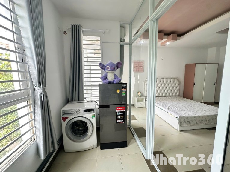 Cho thuê căn hộ 1PN Ban công, Máy giặt riêng tại KDC Trung Sơn gần vòng xoay Trung Sơn, Lotte Mart, ĐH Tôn Đức Thắng, cầu Kênh Xáng