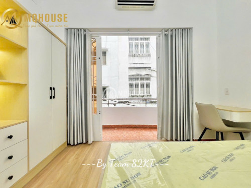 Cho thuê căn hộ 1 Phòng ngủ Ban công Q1 gần cầu Thị Nghè, ĐH Mở, ĐH UEH, vòng xoay Điện Biên Phủ