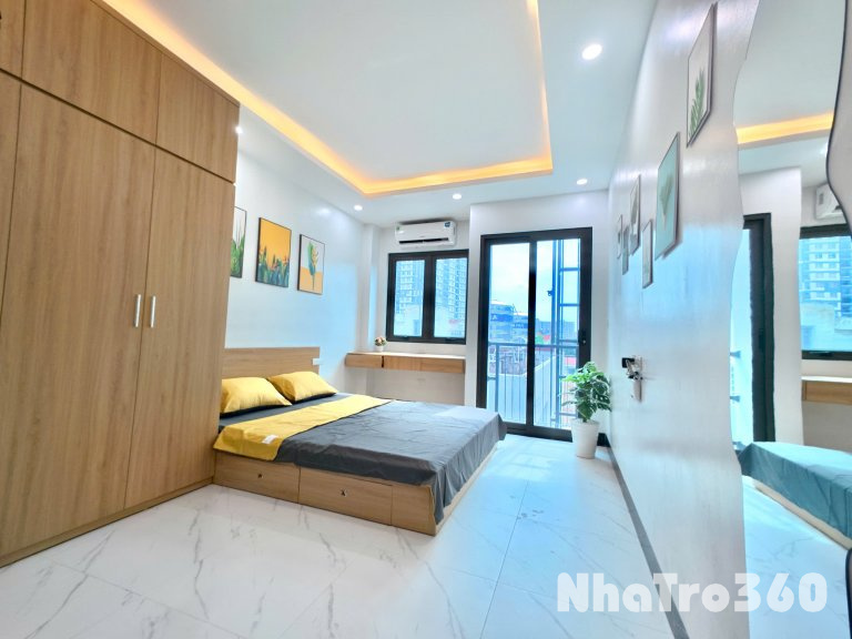 (Cực Hiếm) Căn hộ Studio cao cấp 25m2 mới khai trương tại ngõ 21 Khương Hạ - Có máy giặt riêng
