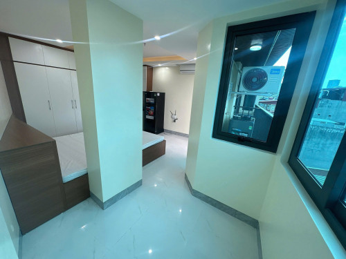 (Cực Hiếm) Căn hộ Studio cao cấp 30m2 mới khai trương tại Khâm Thiên - Máy giặt riêng-Nhận xe điện