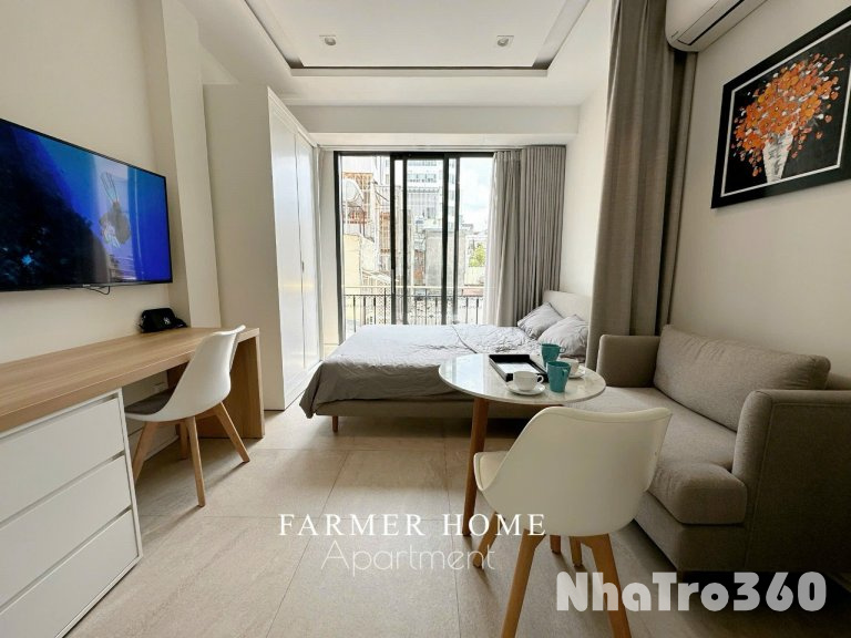 Cho thuê căn hộ Studio Cửa sổ lớn thoáng Q1 gần cầu Nguyễn Văn Cừ, Nowzone, công qn Thành Phố